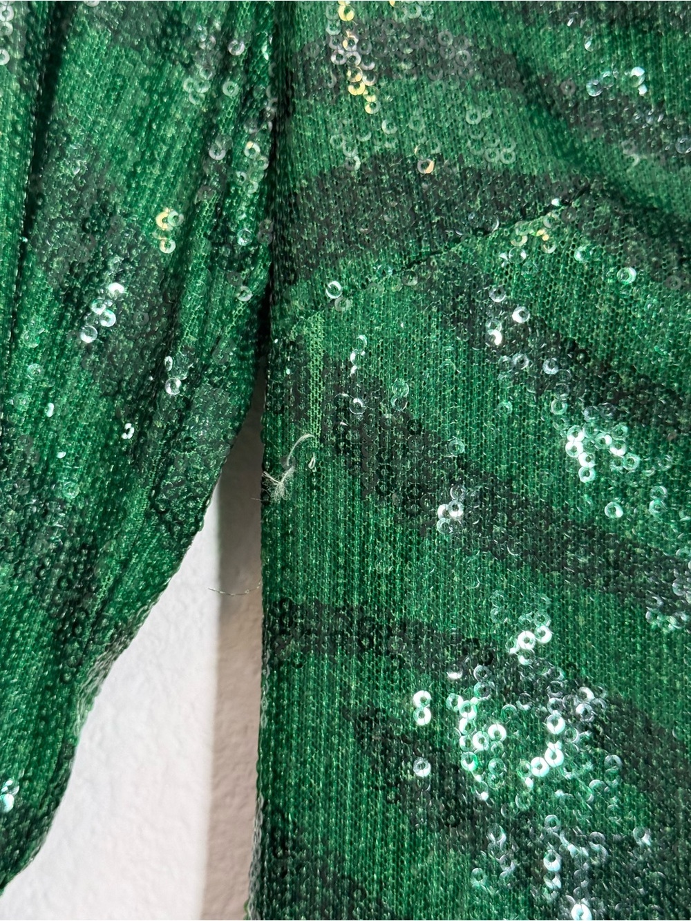 The Wolf Gang Brillo Sequin Mini Dress Emerald Green Party NYE Coquette Clubwear View 3